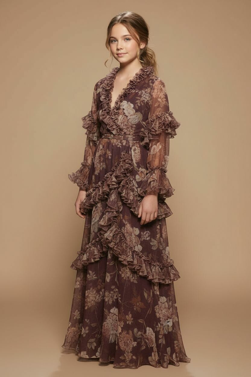 Dessert Bloom Kimono for Little Girls