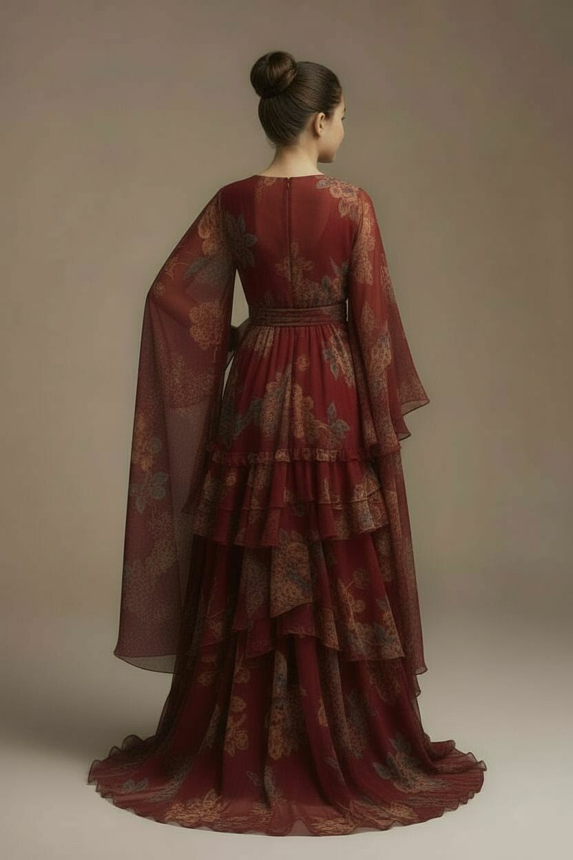 Eternal Flame Kimono for Little Girls