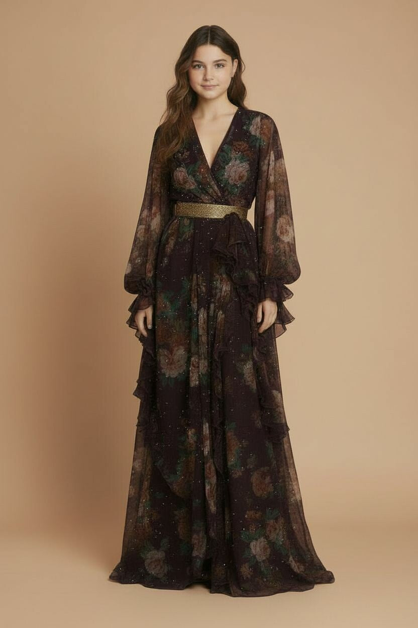 Midnight Dusk Kimono for Little Girls