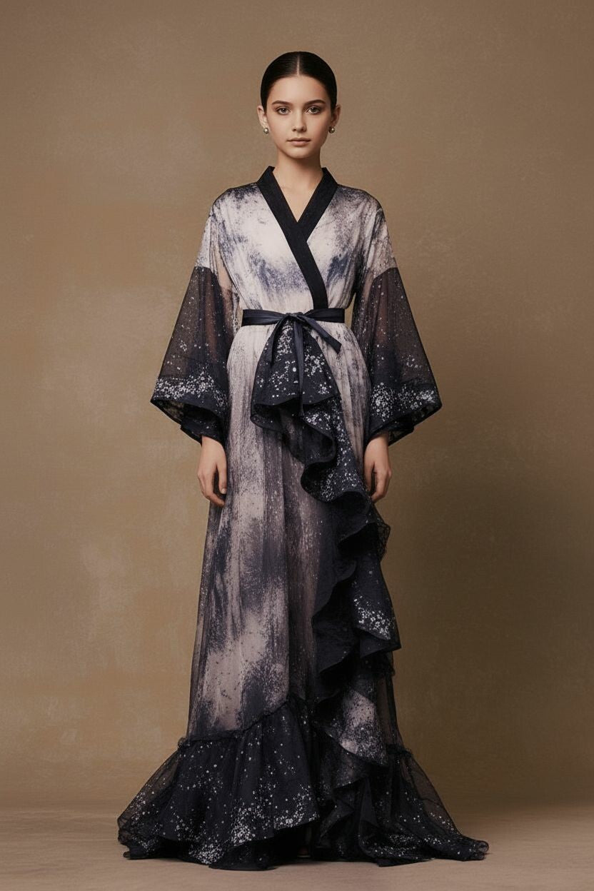 Winter Sonata Kimono for Little Girls