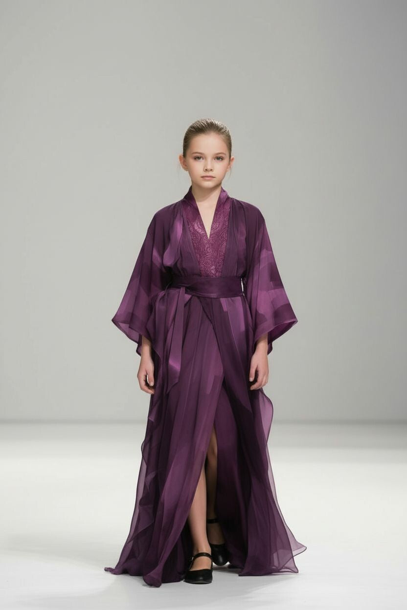 Aurora Whisper Kimono for Little Girls