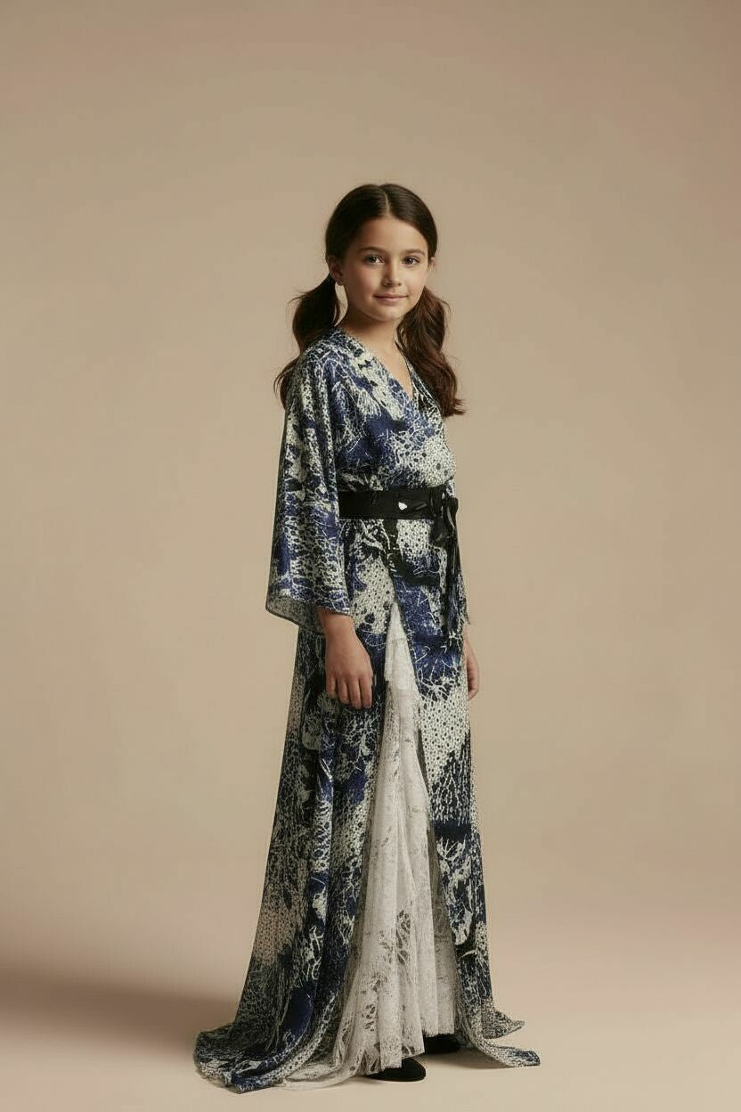 Ruby Horizon Kimono for Little Girls